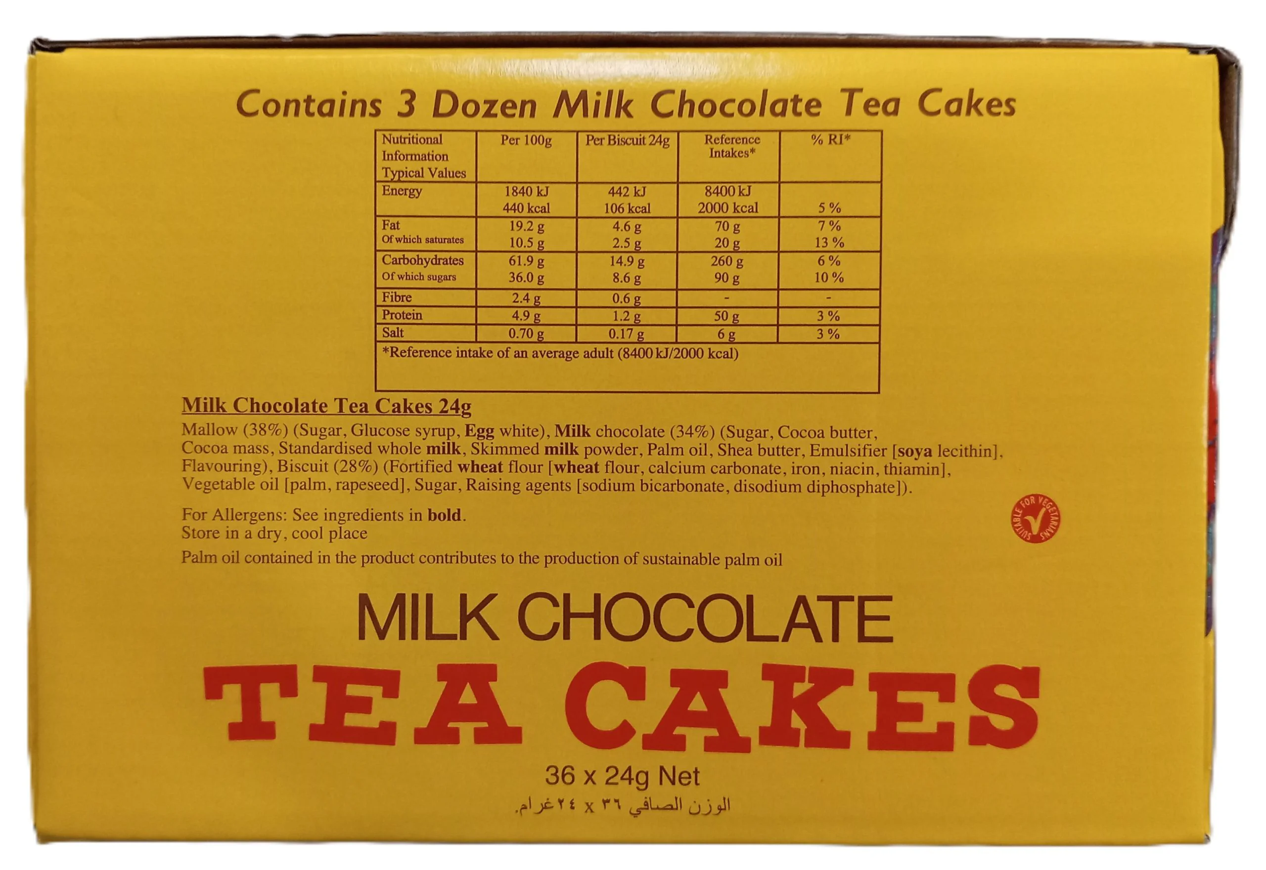Tunnock's Milk Chocolate Tea Cakes 36 x 24g - Image 2