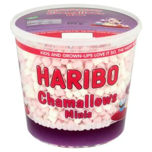 Haribo Chamallows Minis Tub 475g - For Baking & Drinks
