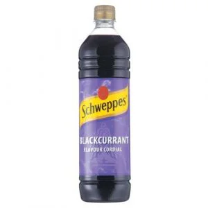 Schweppes Blackcurrant Flavour Cordial - 1 Litre