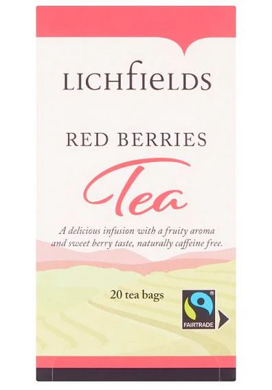 Lichfields Red Berries Envelope Tea Bags 20's - Pack of 2 - Image 2