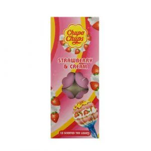 Chupa Chups Strawberry & Cream Tealights - 10 pack