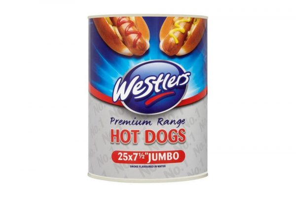 Westlers Premium Range 25 Jumbo Hot Dogs