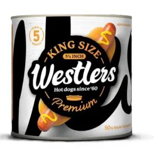 Westlers Premium Range 50 Hot Dogs King Size