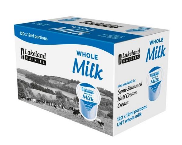 Lakeland Full Fat Milk Pots - Box of 120