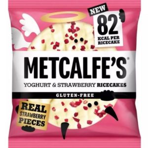 Metcalfe's Yoghurt & Strawberry Ricecakes 34g x12