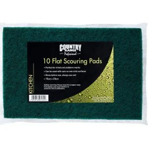Country Range 10 Flat Scouring Pads Large Catering Pack