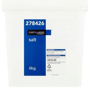 Chef's Larder Salt 6kg Large Catering Pack