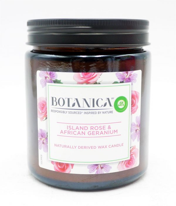 Botanica Candle Island Island Rose & African Geranium 120G