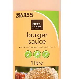 Chef's Larder Burger Sauce - 1 Litre Large Catering Pack