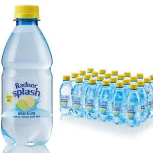 Radnor Splash Sparkling Lemon & Lime Spring Water 330ml - 24 Pack