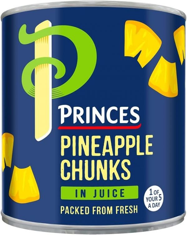 Princes Pineapple Chunks in Juice, 6 X 432g