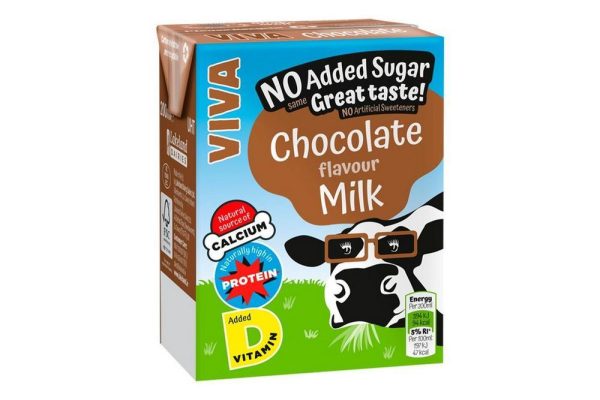 Viva No Added Sugar Chocolate Milk Carton 27 x 200ml