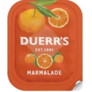 Duerr's Fine Cut Orange Marmalade Portions Pots 20g - Box of 100