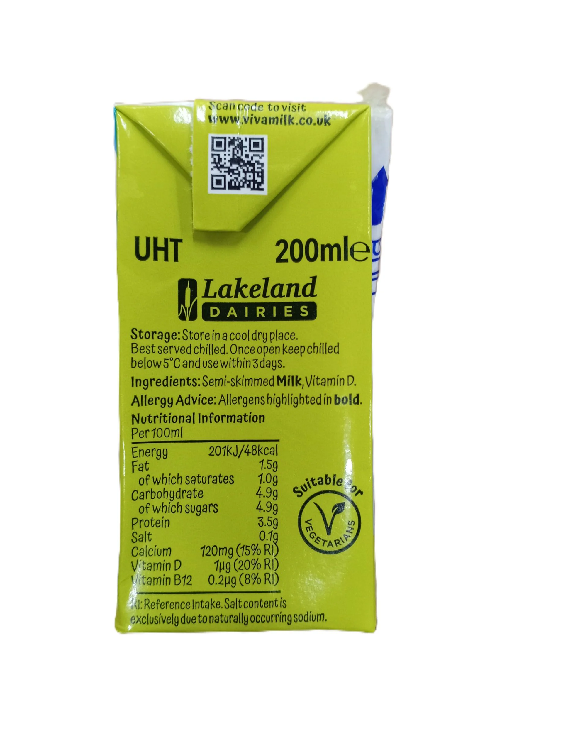 Viva Semi Skimmed Milk Carton 27 x 200ml - Image 4