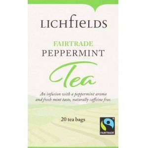 Lichfields Fairtrade Peppermint Envelope Tea Bags - 20s