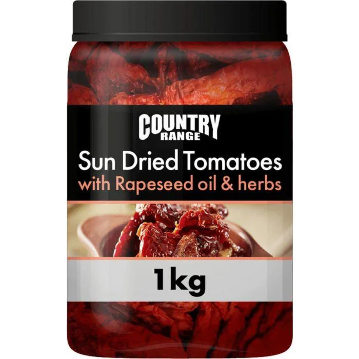 Country Range Sun Dried Tomatoes with rapeseed oil and herbs 1kg