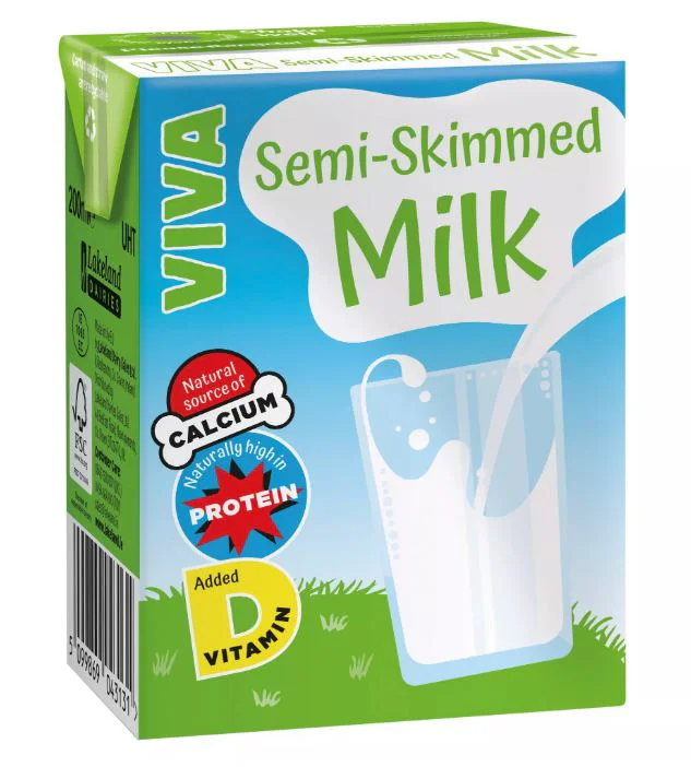Viva Semi Skimmed Milk 200ml