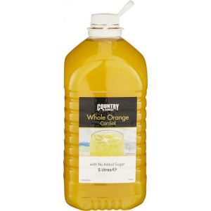 Country Range Whole Orange Cordial with No Added Sugar 5ltr