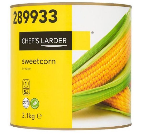 Chef's Larder Sweetcorn in Water 2.1kg