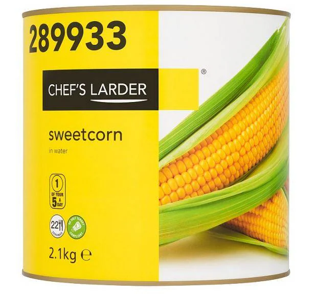 Chef's Larder Sweetcorn in Water 2.1kg