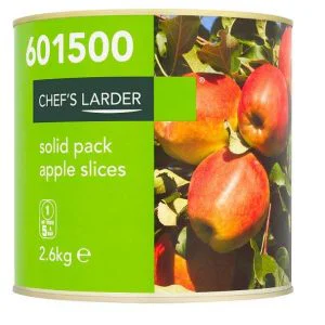 Chef's Larder Solid Pack Apple Slices 2.6kg Large Catering Pack