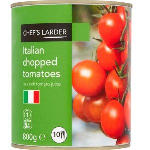 Chef's Larder Italian Chopped Tomatoes in a Rich Tomato Juice 800g