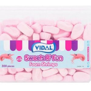 Vidal Sweets R' Fun Foam Shrimps 300 Pieces 840g