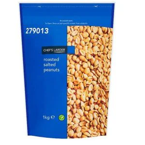 Chef's Larder Roasted Salted Peanuts 1kg Large Catering Pack