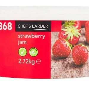 Chef's Larder Strawberry Jam 2.72kg Large Catering Pack