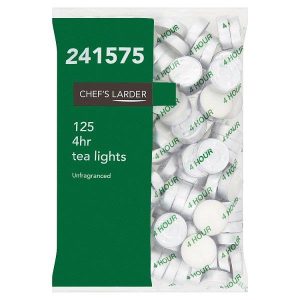 Chef's Larder 125 4hr Tea Lights