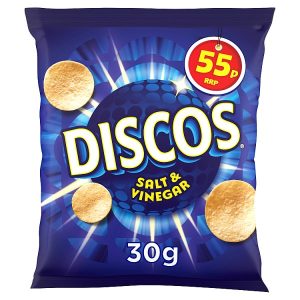 KP Discos Salt & Vinegar Flavour 30g - Box of 30  (Price Marked)