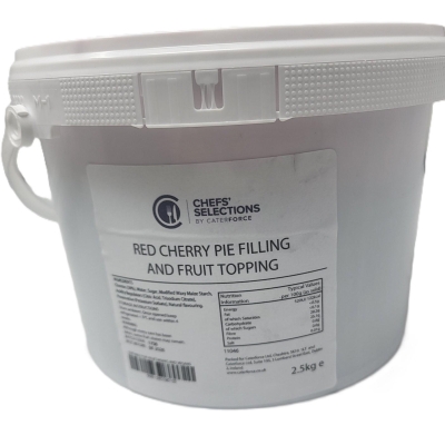 Chefs’ Selections Red Cherry Pie Filling & Fruit Topping 2.5kg