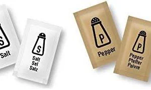 Salt Sachets (400) & Pepper Sachets (400)