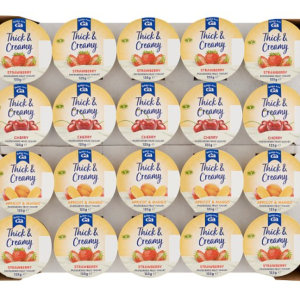 YELLOW - Golden Acre Pasteurised Thick & Creamy Fruit Yogurt 20 x 125g