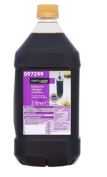 Chef's Larder Balsamic Vinegar of Modena 2 Litres