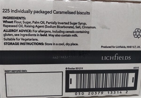 Lichfields Caramelised Biscuits Individually Wrapped (200) - Image 2
