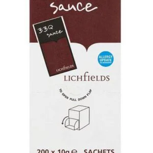Lichfields BBQ Sauce Sachets 200 x 10g Large Catering Pack