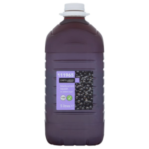 Chef's Larder Blackcurrant Squash No Added Sugar 5 Litres