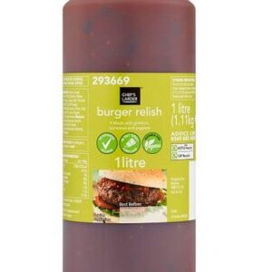 Chef's Larder Burger Relish 1 Litre
