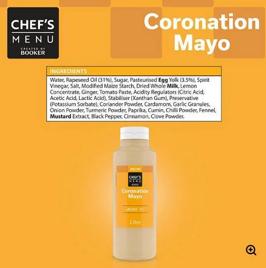 Chef's Menu Coronation Mayo 1 Litre Large Catering Pack - Image 2