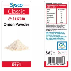 Sysco Onion Powder 500g Large Catering Pack