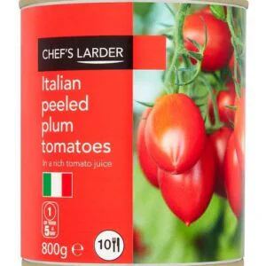 Chef's Larder Italian Peeled Plum Tomatoes in a Rich Tomato Juice 800g