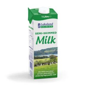 Lakeland Dairies Semi Skimmed Milk 1 Litre - Pack of 6