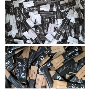 Lichfields 100 White Sugar Sticks & 100 Demerara Sugar Sticks