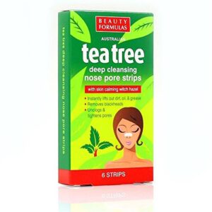 Beauty Formulas Tea Tree Nose Pore Strips (6 Strips) - 3 Packs