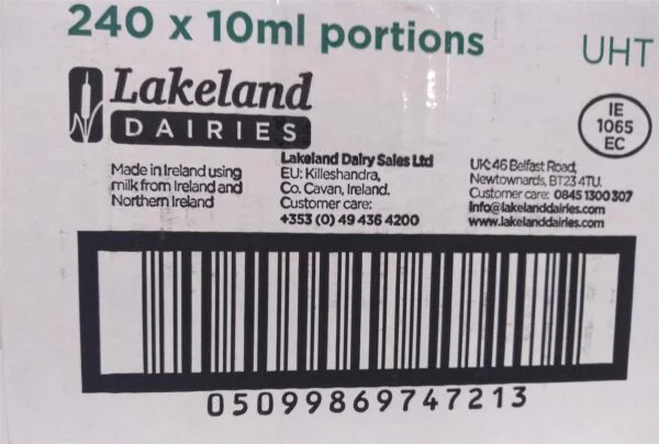 Lakeland Semi Skimmed Milk STICKS 10ml - 720 Sticks - Image 2