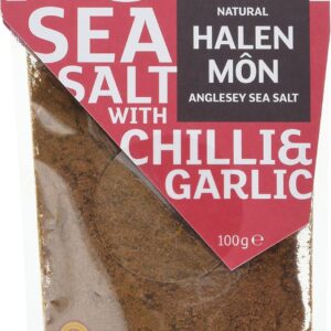 Halen Môn Chilli and Garlic Sea Salt, Pack of 2