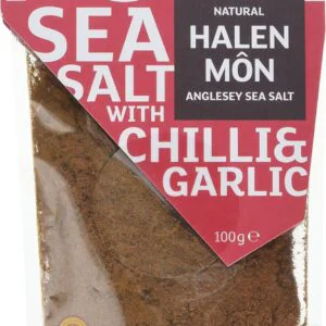 Halen Mon Chilli and Garlic Sea Salt, Pack of 2