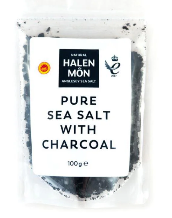 Halen Mon Pure Sea Salt with Charcoal 100g
