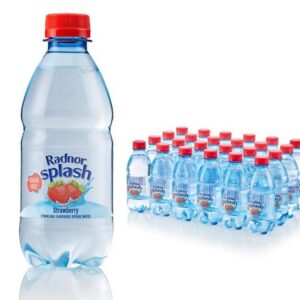 Radnor Splash Sparkling Strawberry 24x330ml Sugar Free Flavoured Water Multipack